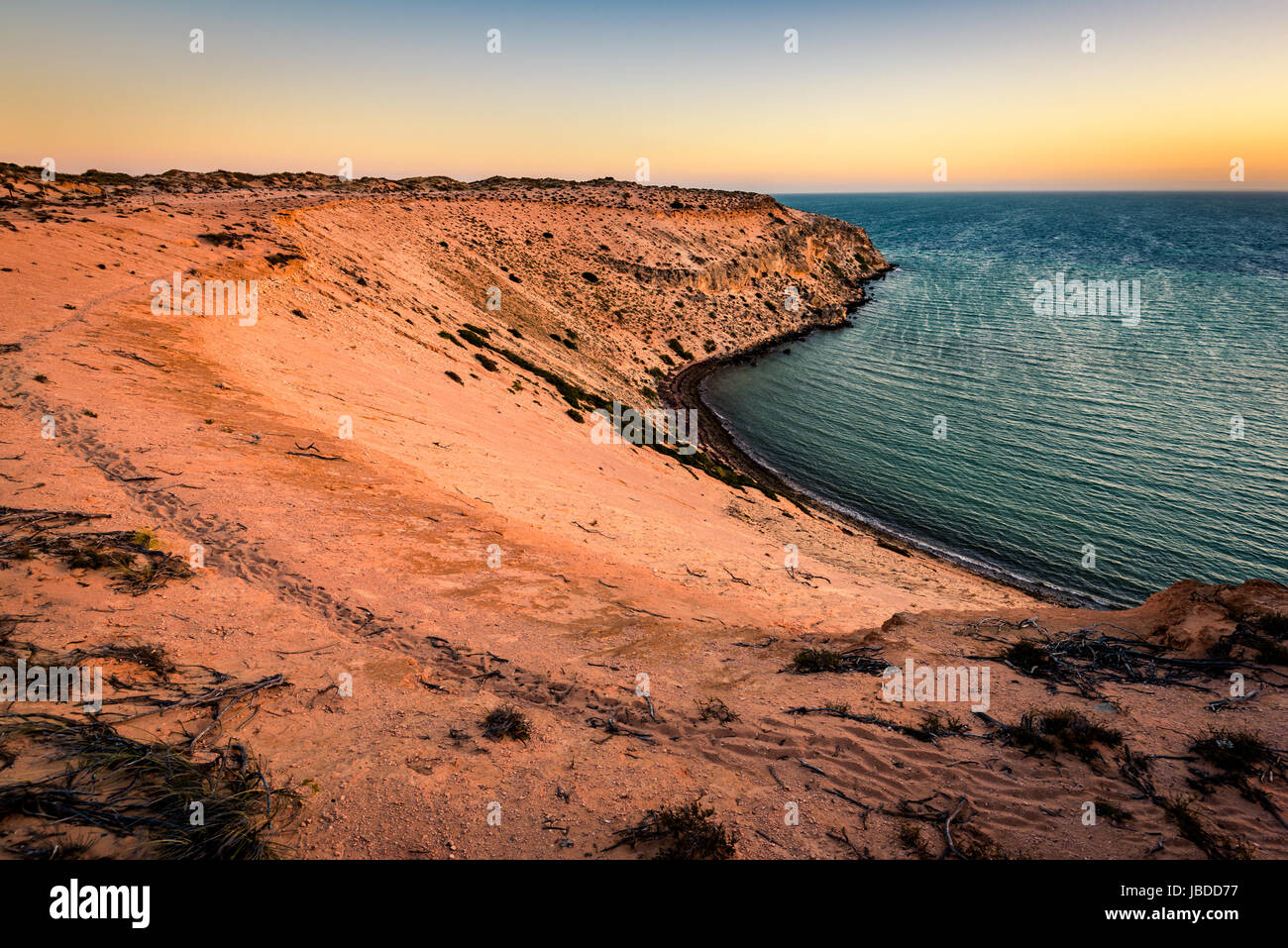 Eagle Bluff nel Shark Bay Area del Patrimonio Mondiale, Australia occidentale Foto Stock