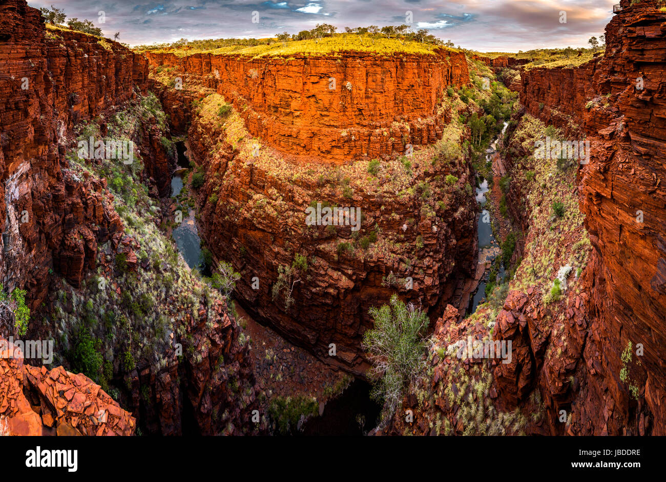 Knox Gorge a Karijini National Park, Pilbara, Australia occidentale Foto Stock