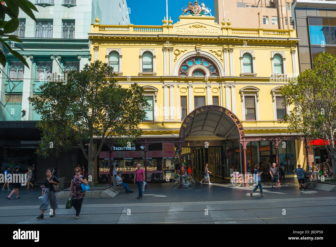 Il Royal Arcade, Bourke Street Mall, Melbourne VIC 3000 Australia. Foto Stock