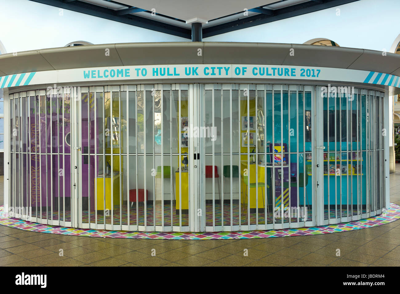 Benvenuto a Hull UK Città della cultura 2017 Edificio Foto Stock