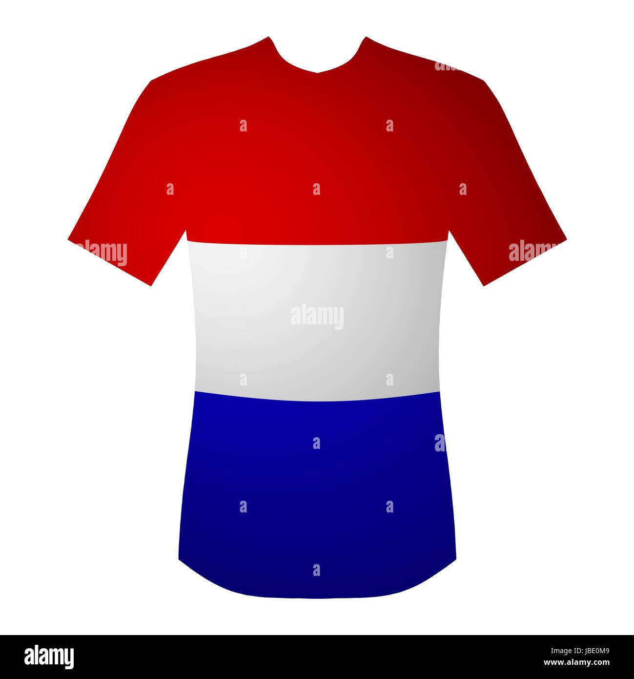 T-shirt paesi bassi in rosso,bianco,blu Foto Stock