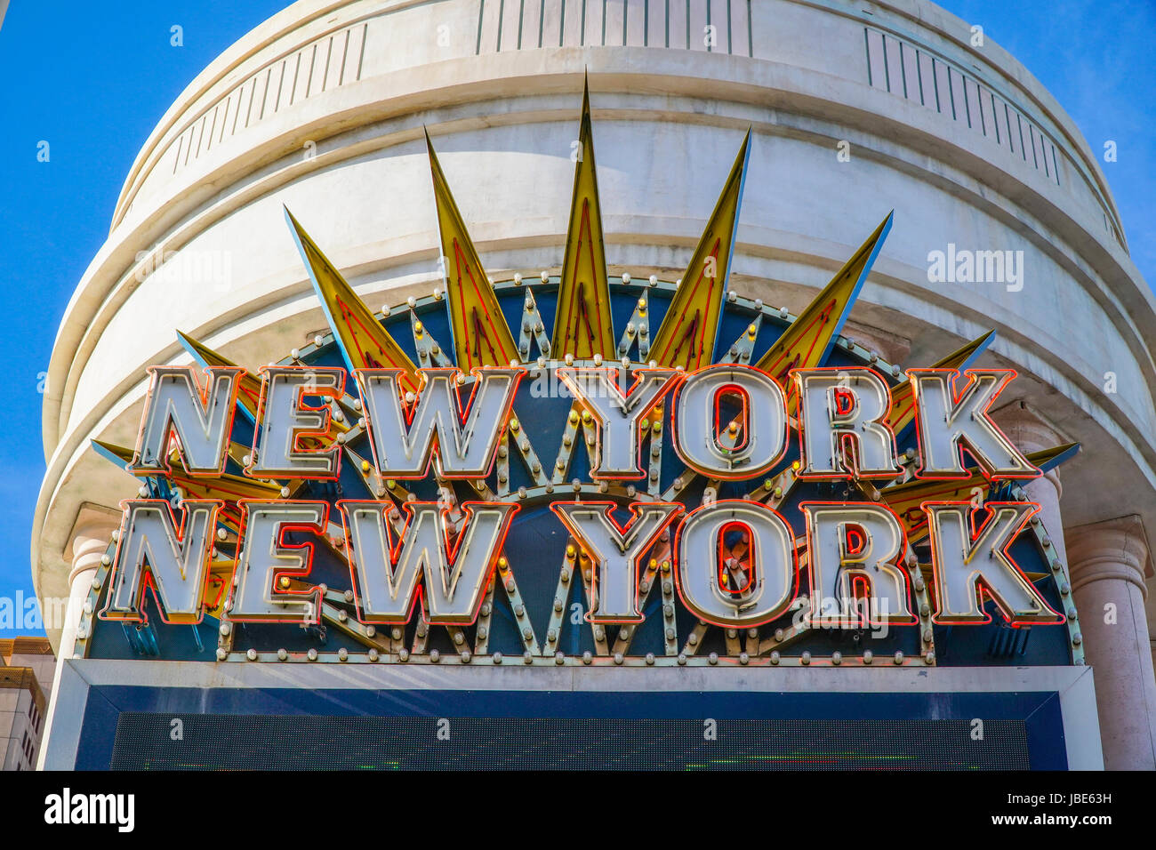 New York New York a Las Vegas - Las Vegas - Nevada Foto Stock