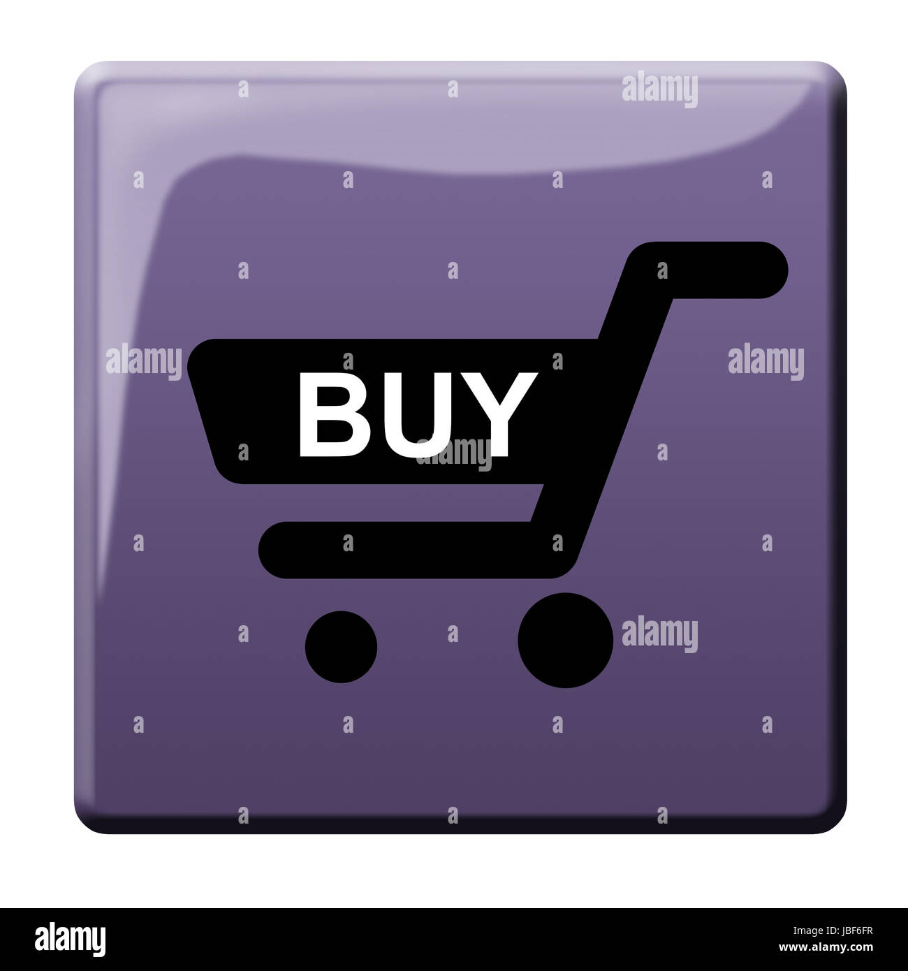 tasto del carrello Foto Stock