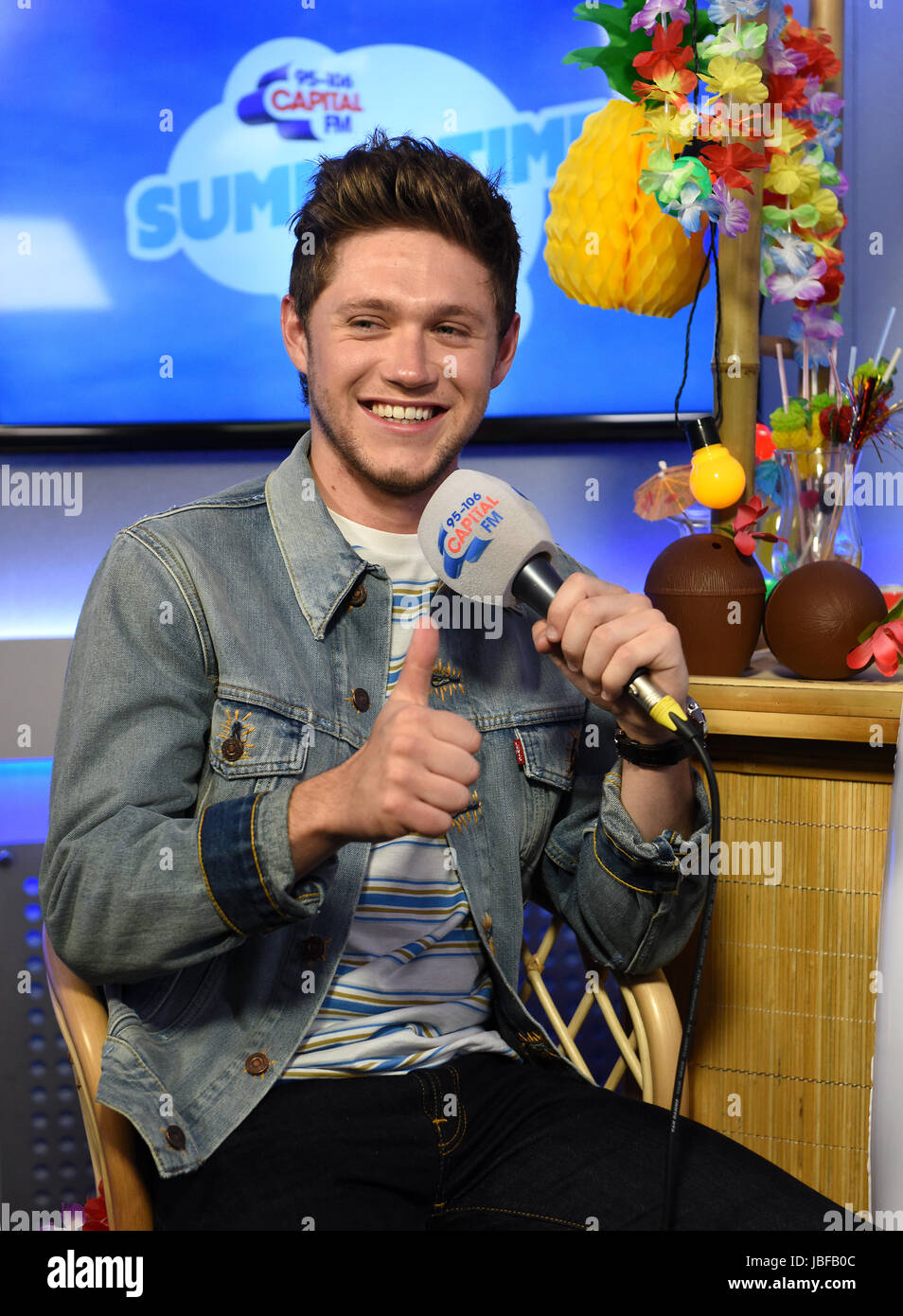 Niall Horan al capitale della FM Estate sfera con Vodafone presso lo Stadio di Wembley a Londra. Foto Stock