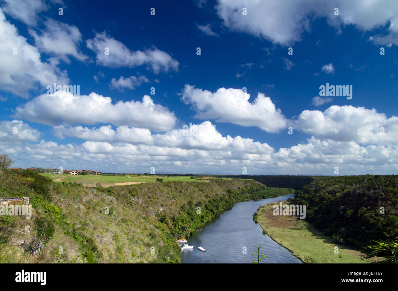 Il fiume Chavon in Repubblica Dominicana Foto Stock