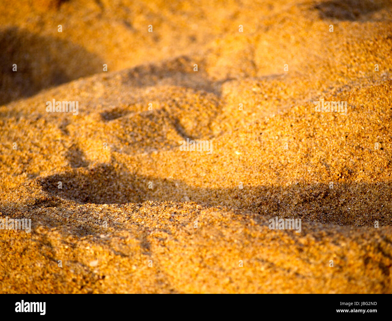 Close-up di sabbia sulla spiaggia in Asia Foto Stock