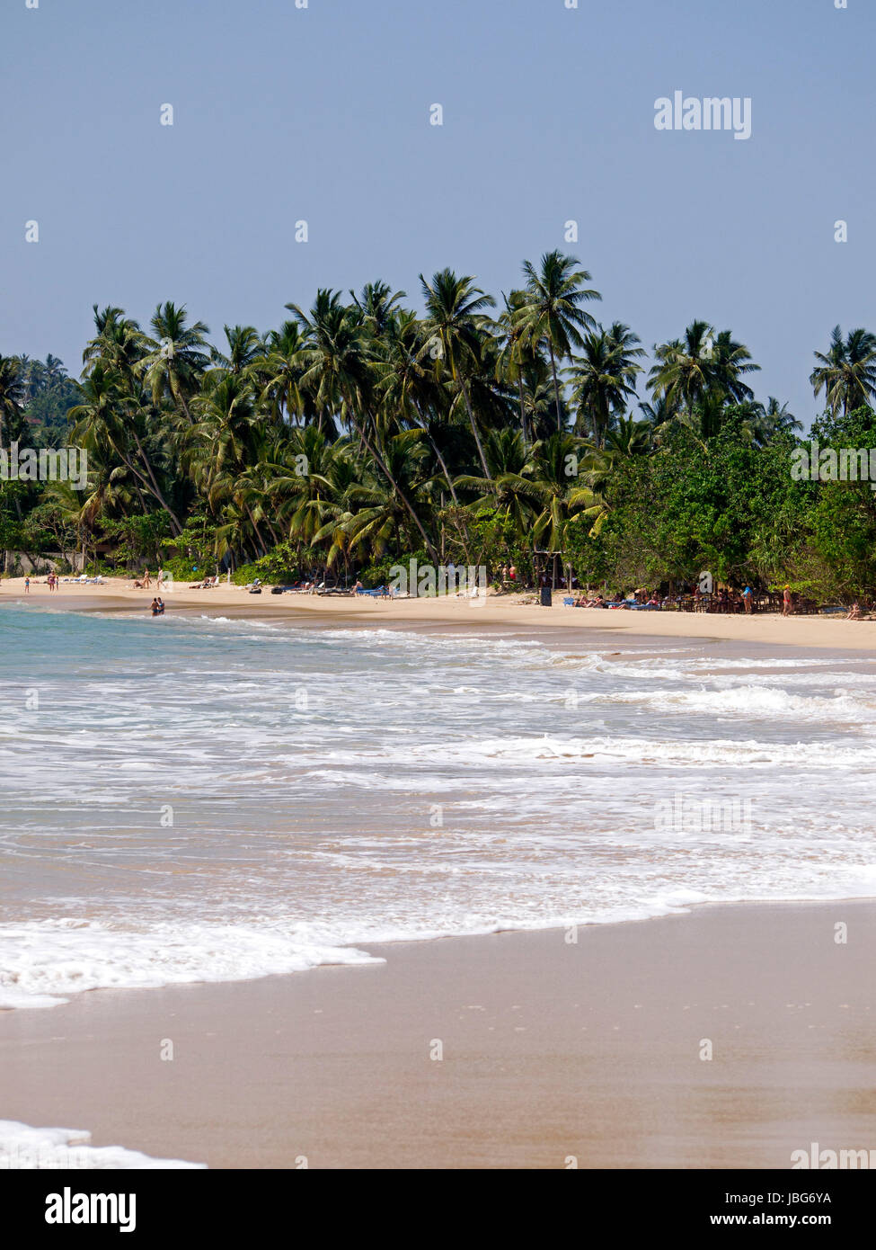 Splendido paesaggio in spiaggia in Sri Lanka Foto Stock