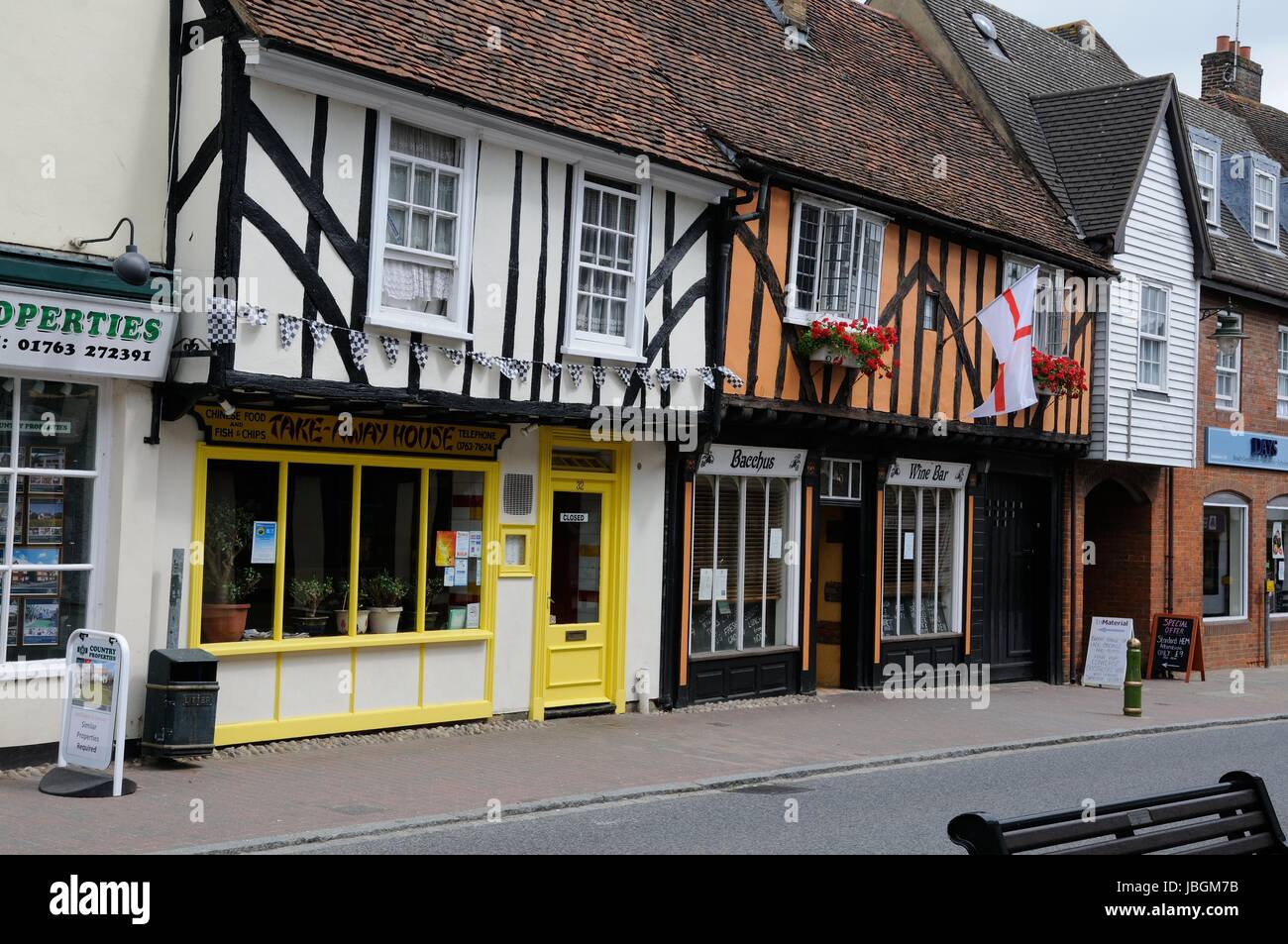 30 & 32 High Street, Buntingford, Hertfordshire Foto Stock