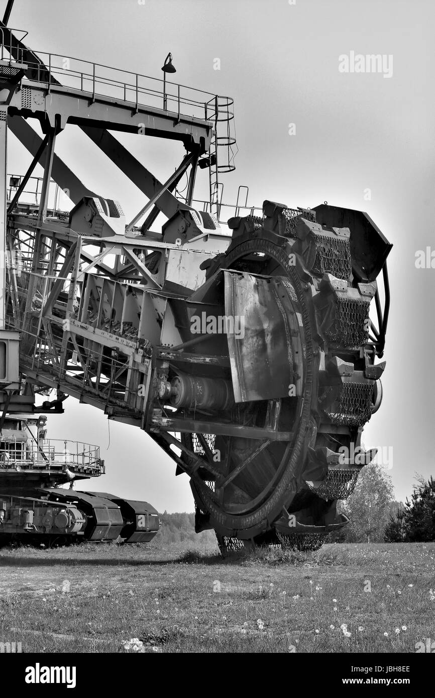Escavatore gigante in disuso fossa aperta ferropolis Foto Stock