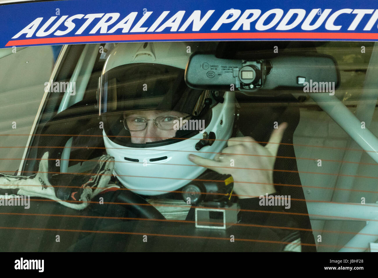 Melbourne, Australia. 11 Giugno, 2017. Pit Lane durante il 2017 Shannon cittadini, Round 3 - Winton, Australia il 11 giugno 2017. Credito: Dave Hewison sport/Alamy Live News Foto Stock