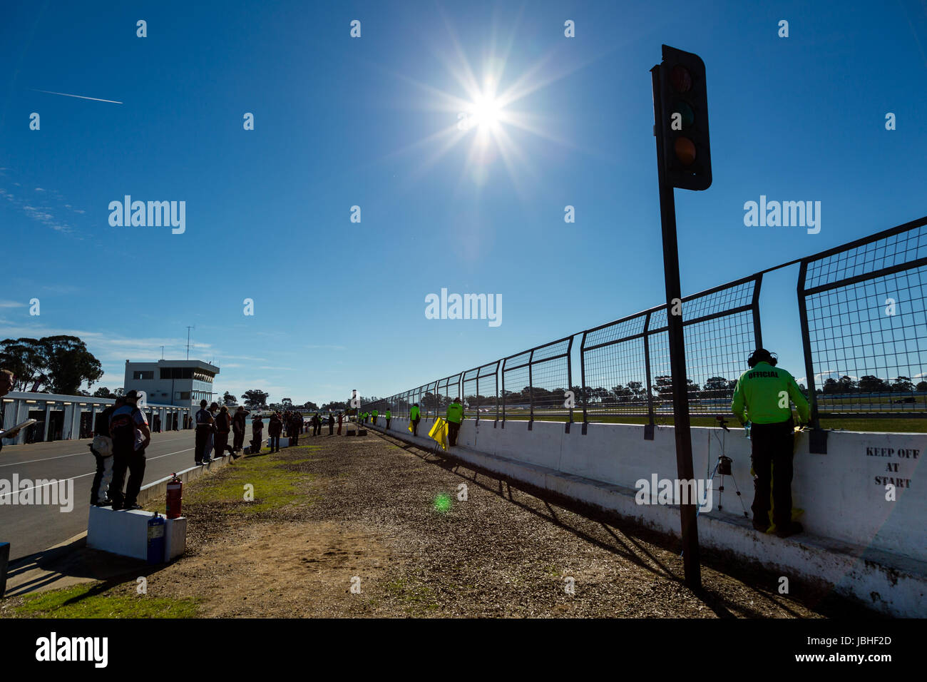 Melbourne, Australia. 11 Giugno, 2017. Pit Lane durante il 2017 Shannon cittadini, Round 3 - Winton, Australia il 11 giugno 2017. Credito: Dave Hewison sport/Alamy Live News Foto Stock