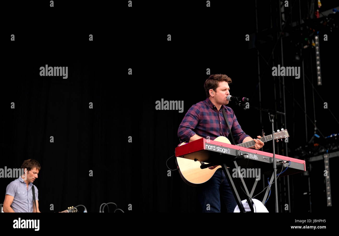 Newport, Isle of Wight, Regno Unito. 11 Giugno, 2017. Isle of Wight Festival Giorno 4 - band britannica Scouting per ragazze in esecuzione al IOW Festival, Seaclose Park Newport 11giugno 2017, UK Credit: DFP/fotografica Alamy Live News Foto Stock