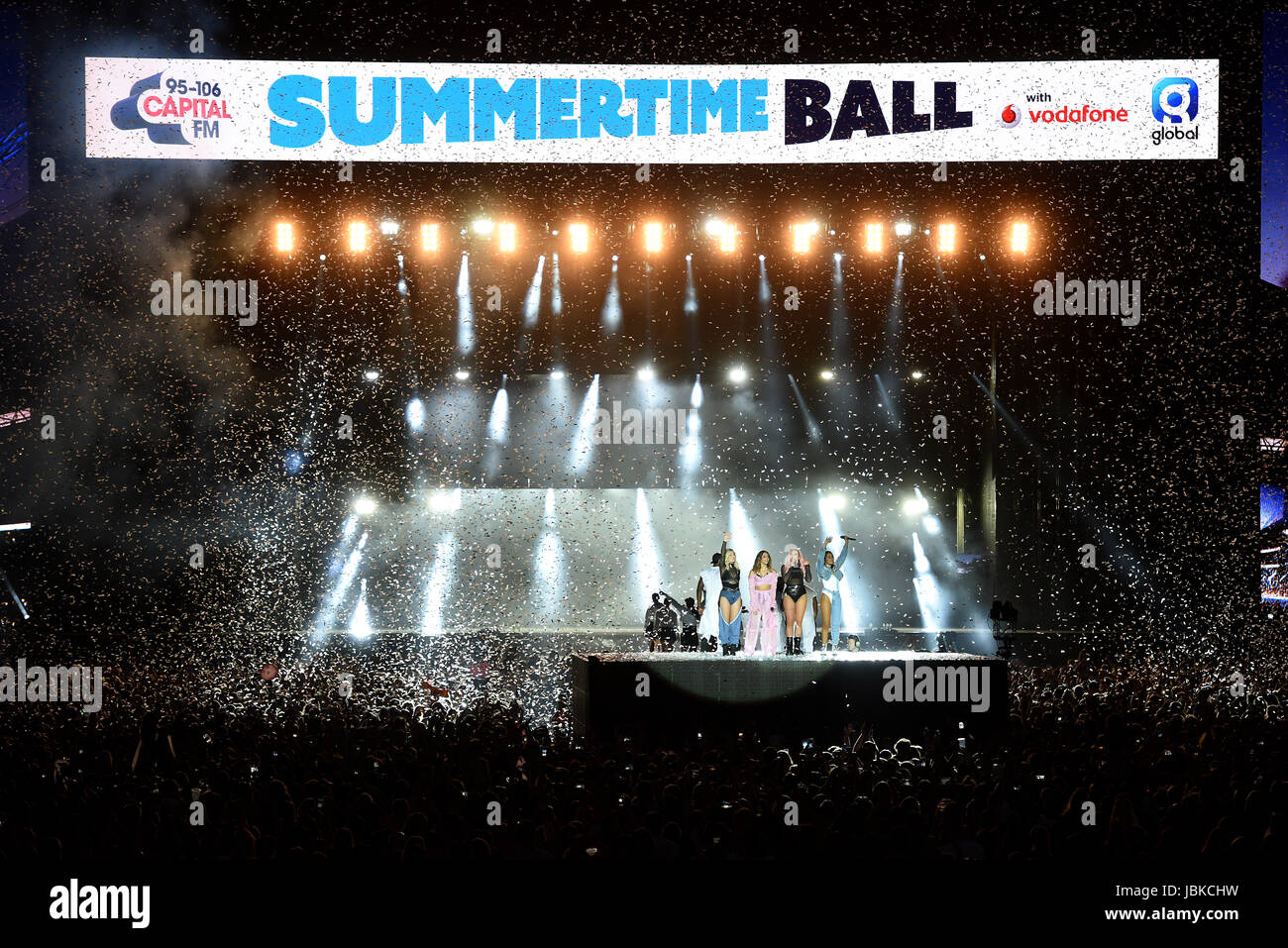 Poco Mix eseguire al capitale della FM Estate sfera con Vodafone presso lo Stadio di Wembley a Londra. Stampa foto di associazione. Picture Data: Sabato 10 Giugno, 2017. Foto di credito dovrebbe leggere: Dan legge/filo PA Foto Stock