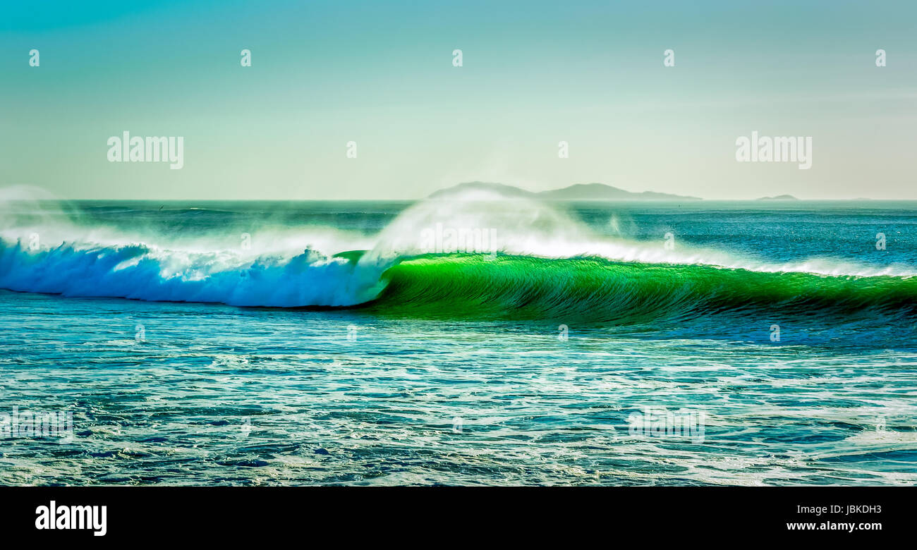 California onda smeraldo Foto Stock