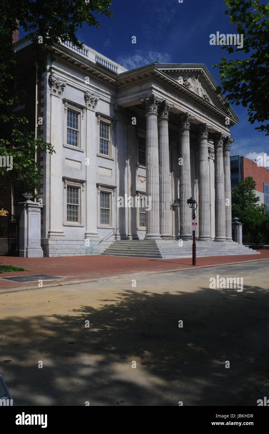 Costruzione della prima Banca degli Stati Uniti a Philadelphia, Pennsylvania, Stati Uniti Foto Stock