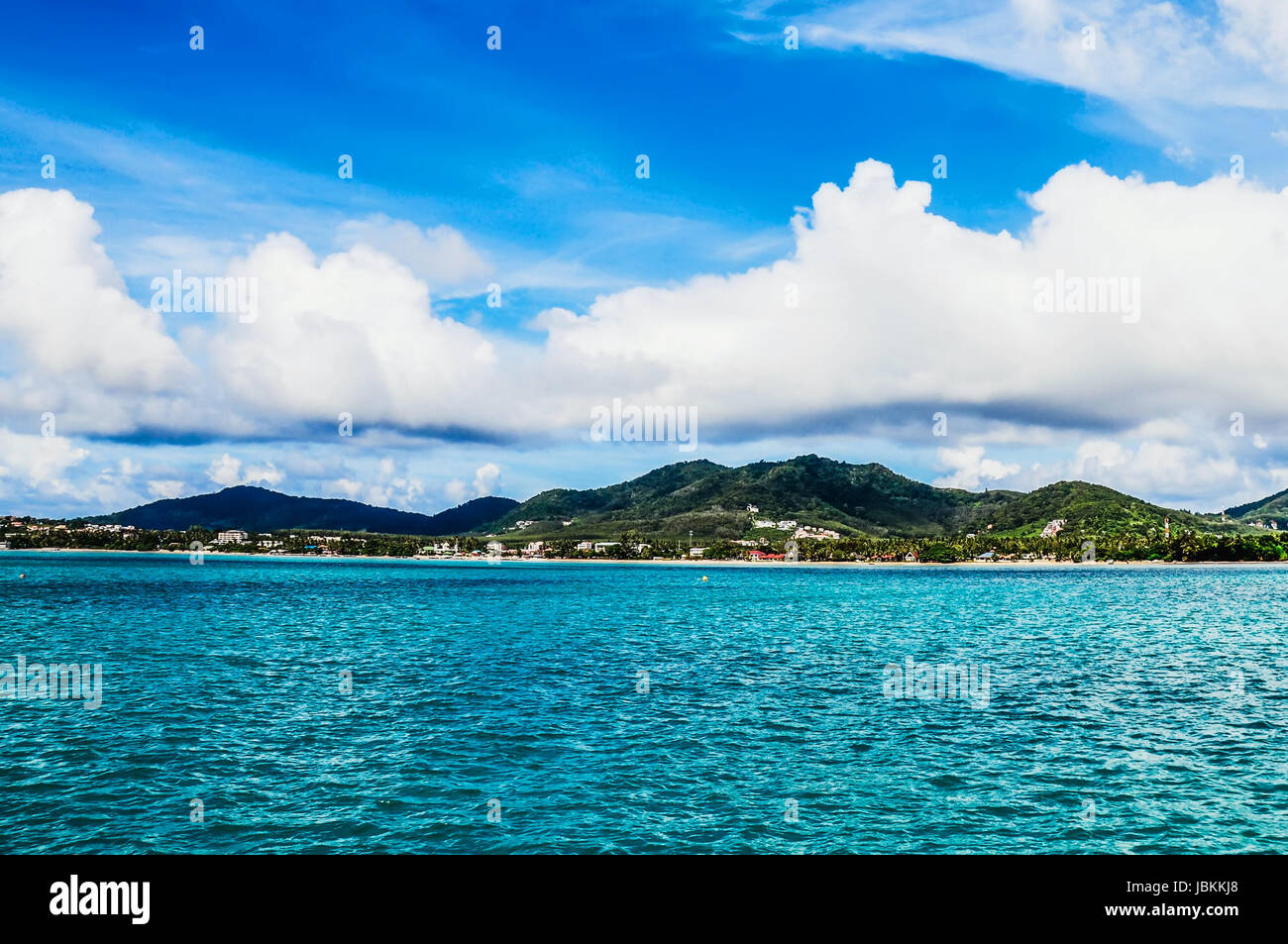 Tropical Ocean phuket isola bella il paesaggio con le nuvole Foto Stock