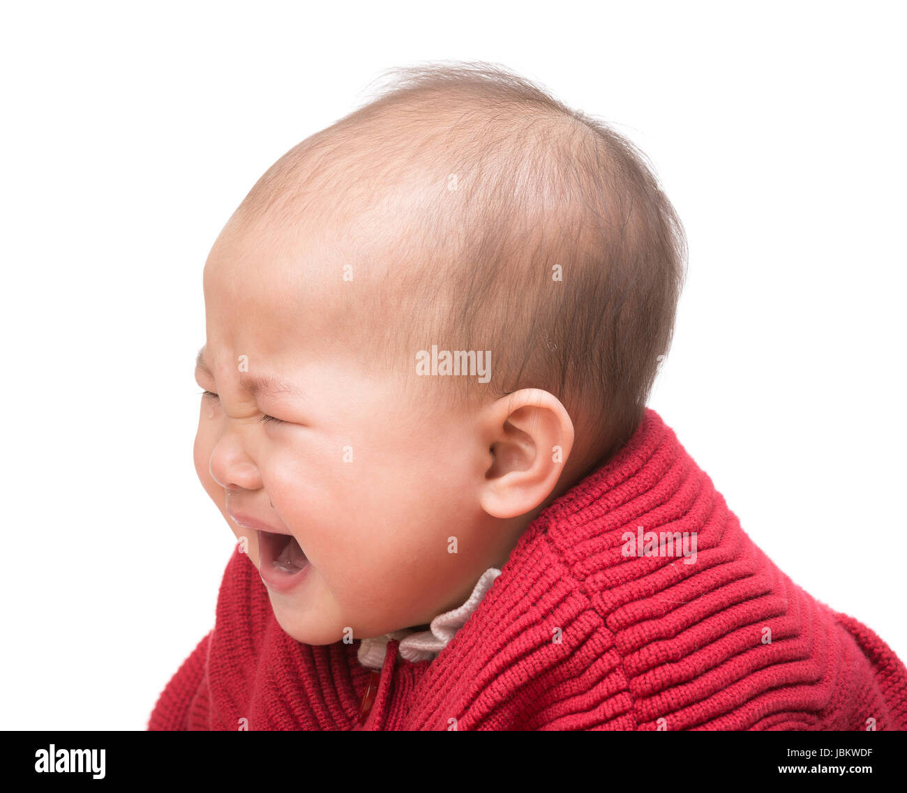 Little Baby girl piangere Foto Stock
