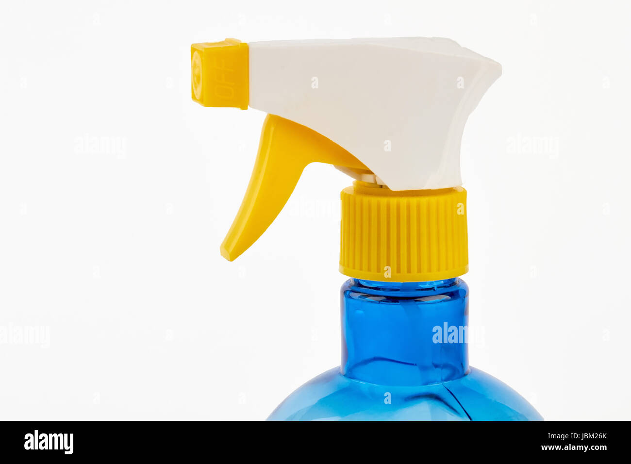 La parte superiore dell'irroratore di plastica. Foto Stock