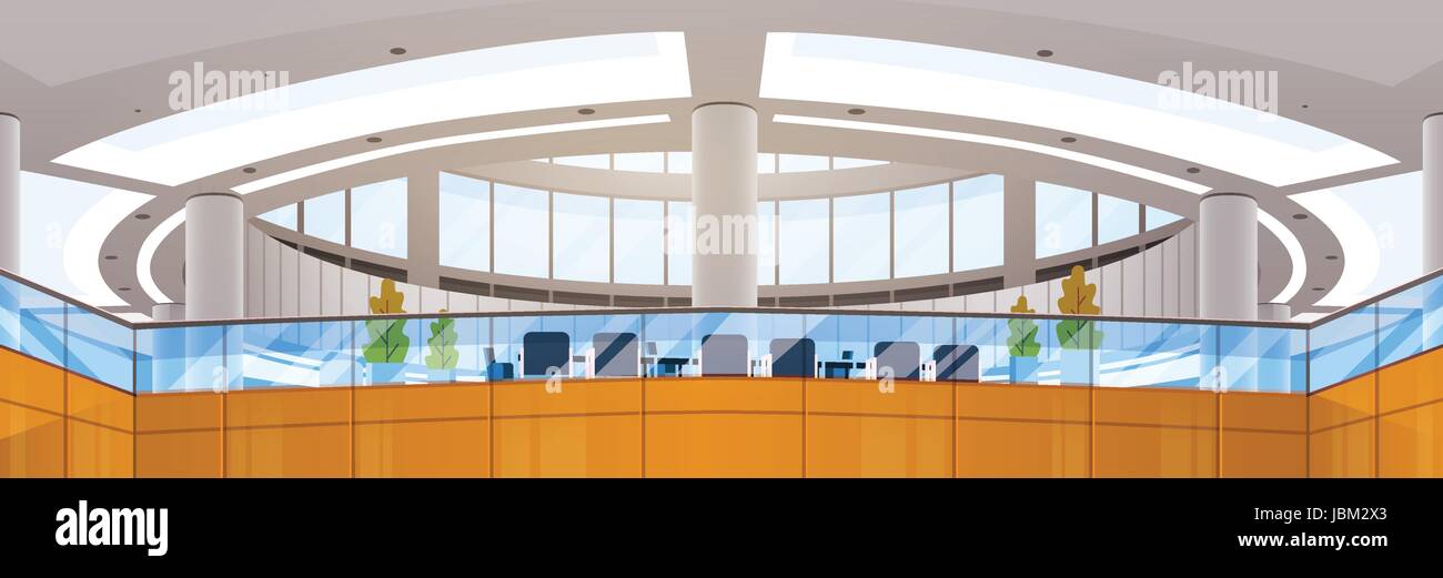 Moderno centro Business ufficio edificio imprenditori incontro di lavoro interno Illustrazione Vettoriale