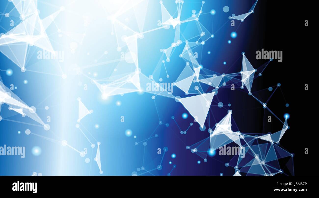 Astratta geometrica poligonale Banner di sfondo con spazio di copia Illustrazione Vettoriale