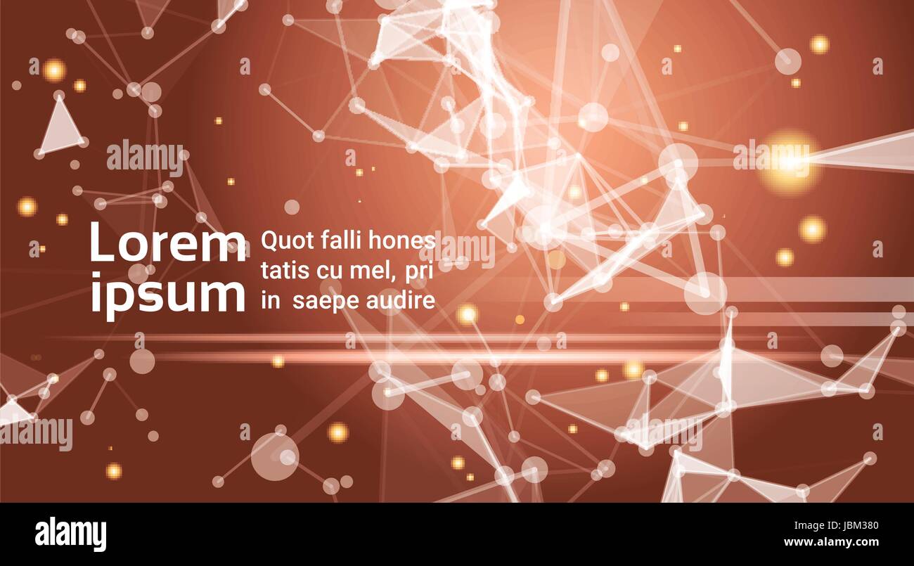 Astratta geometrica poligonale Banner di sfondo con spazio di copia Illustrazione Vettoriale