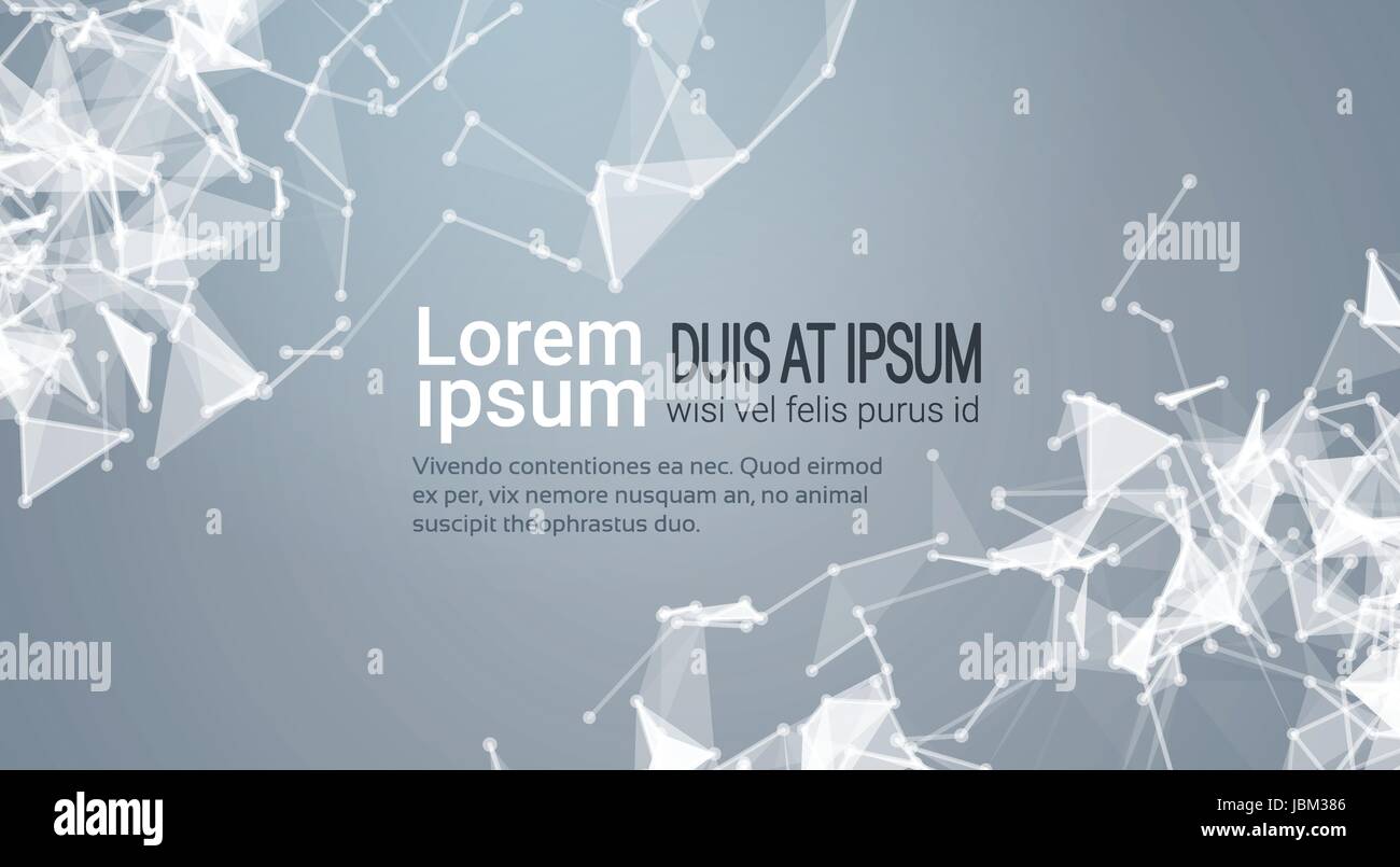 Astratta geometrica poligonale Banner di sfondo con spazio di copia Illustrazione Vettoriale