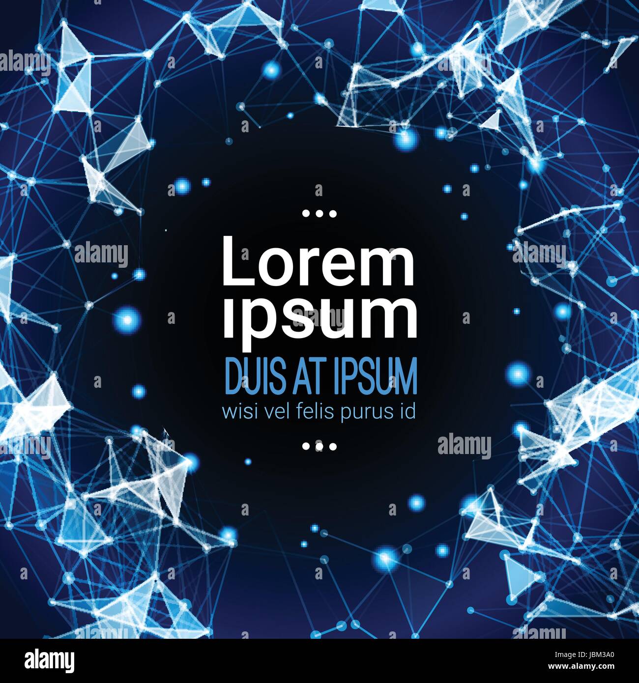 Astratta geometrica poligonale Banner di sfondo con spazio di copia Illustrazione Vettoriale