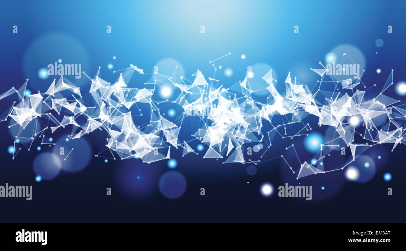 Astratta geometrica poligonale Banner di sfondo con spazio di copia Illustrazione Vettoriale