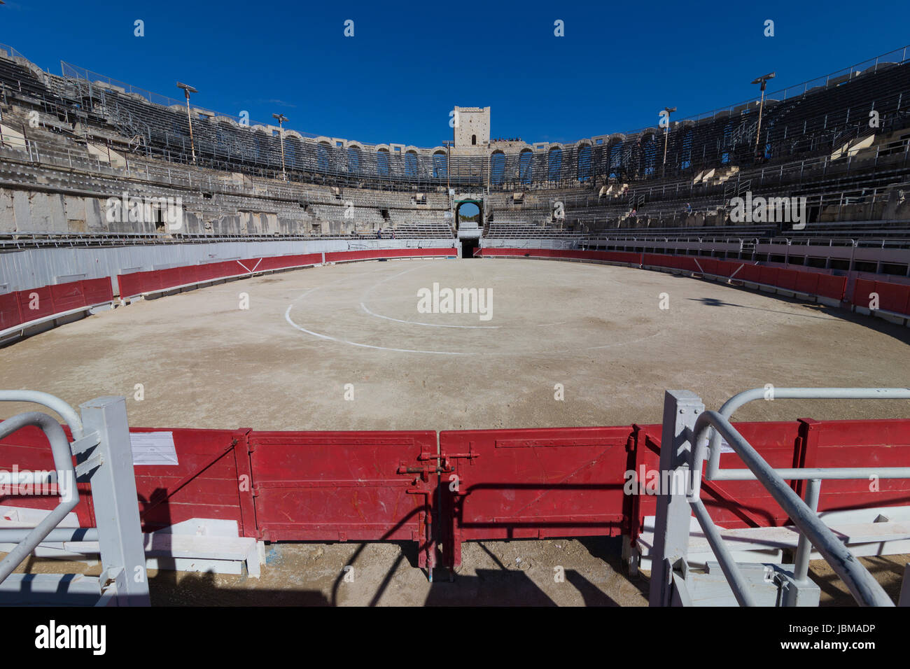 Anfiteatro romano, Arles, Francia Foto Stock