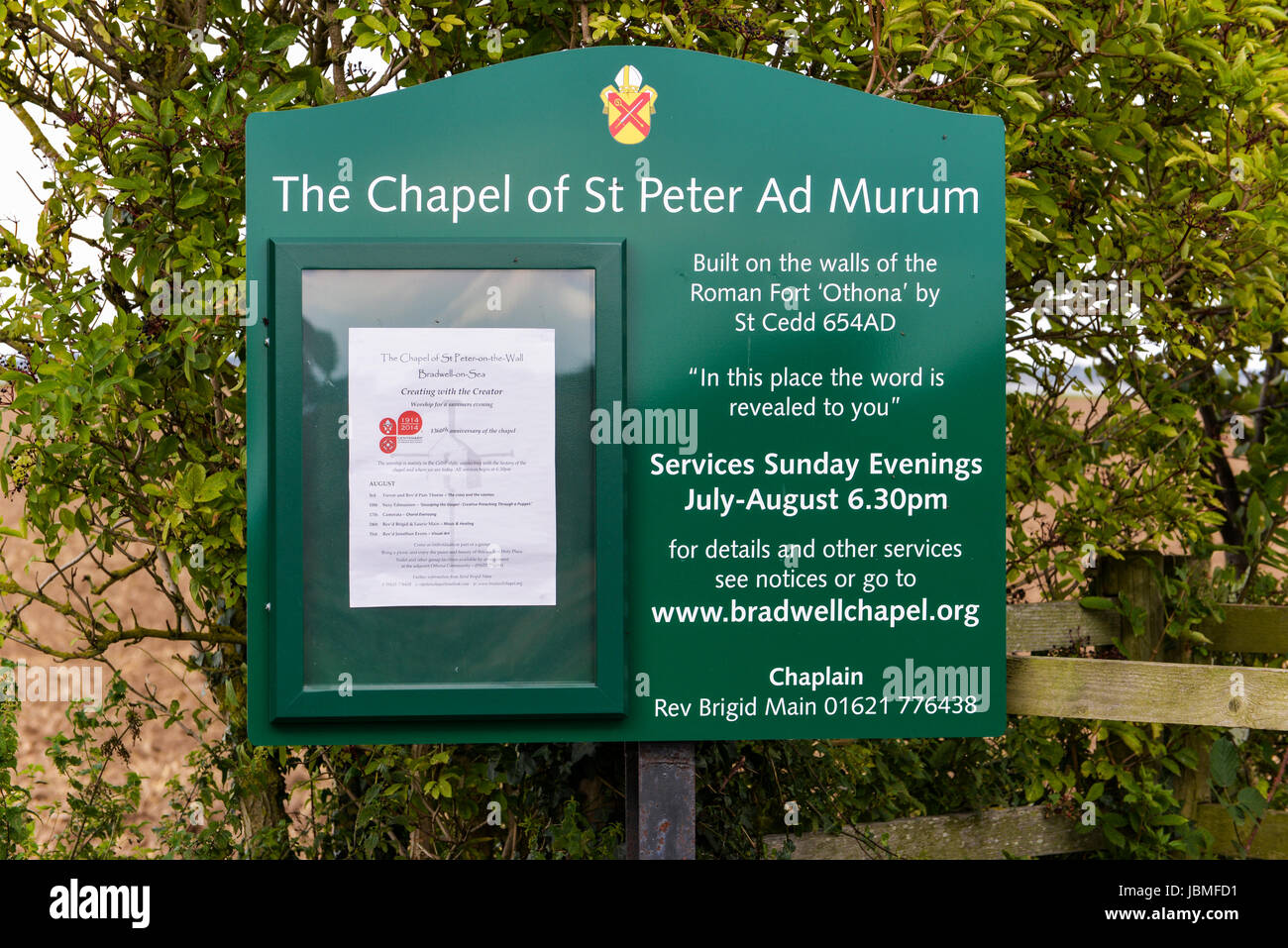 Cappella di San Pietro-su-il-parete, Bradwell-on-Sea, Essex, Inghilterra, Regno Unito Foto Stock