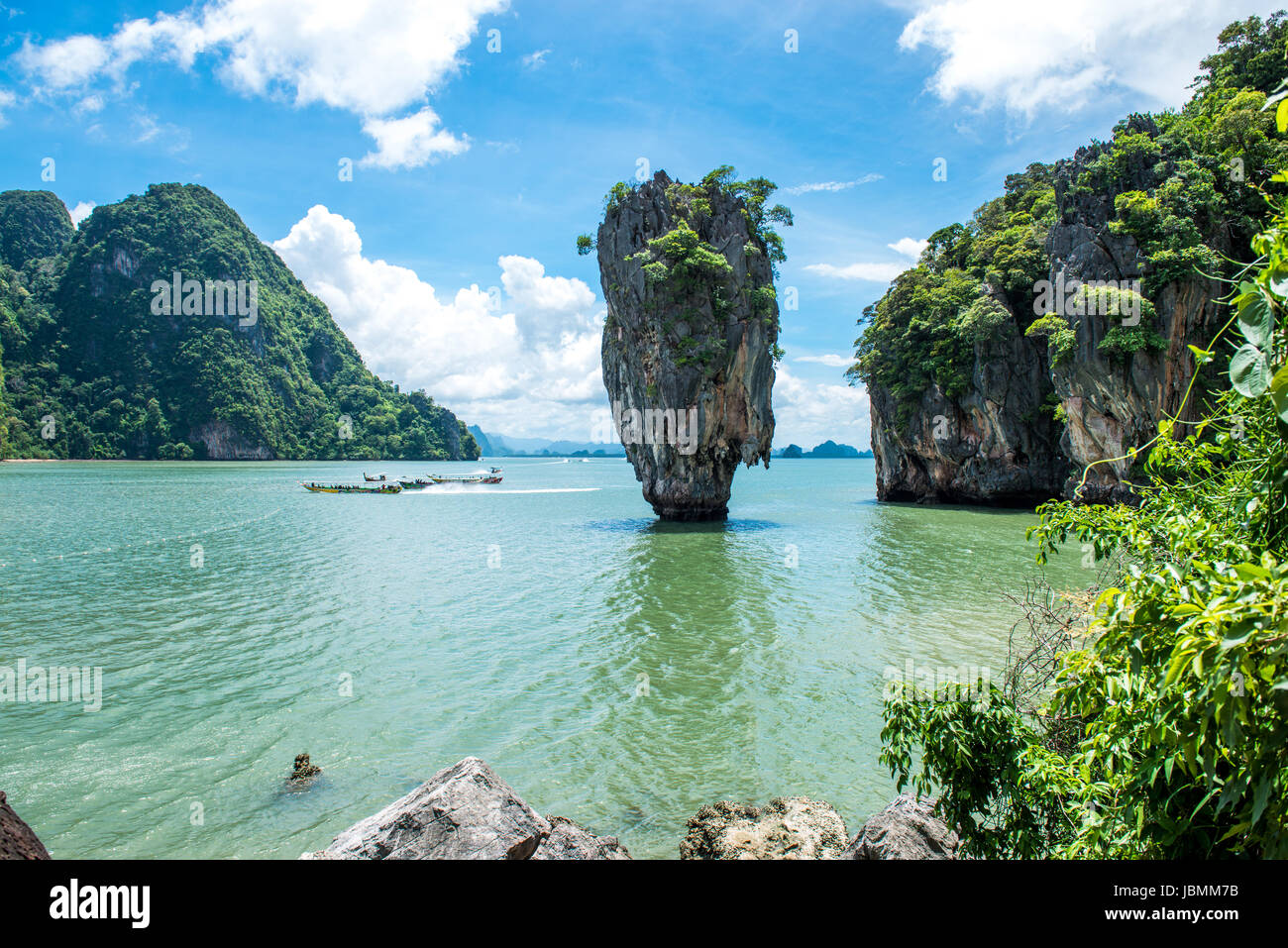 Isola di James Bond in Pang-nga Thailandia. Foto Stock