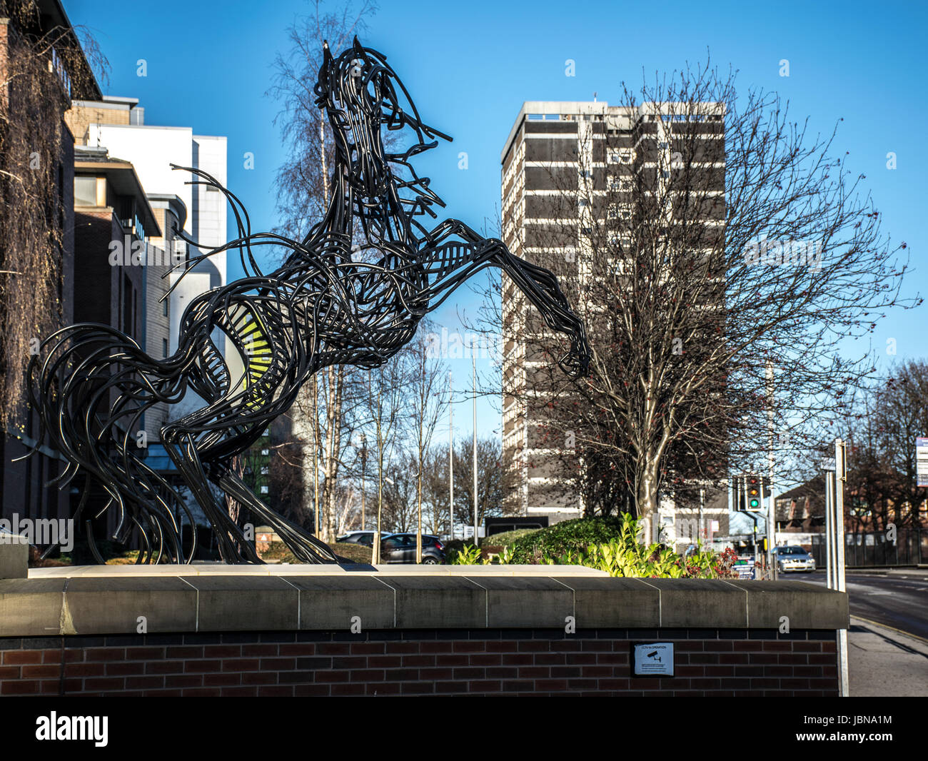 La foto è stata scattata a Leeds, Inghilterra. Foto Stock