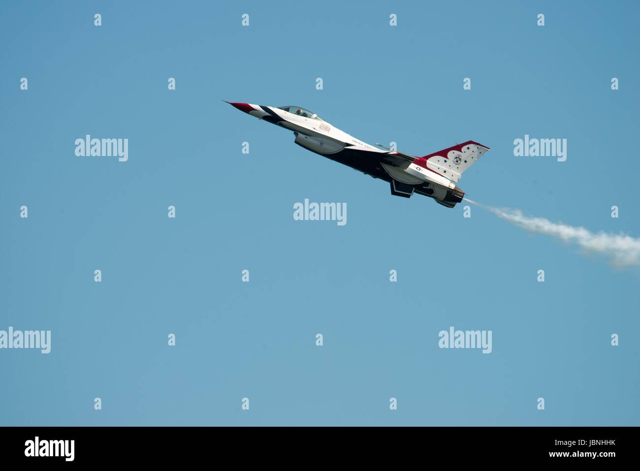 ATLANTIC CITY, NJ - 17 agosto: U.S. Air Force Thunderbirds all annuale Atlantic City Air Show il 17 agosto 2016 Foto Stock