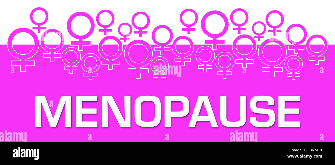 La menopausa simboli femmina sulla parte superiore Foto Stock