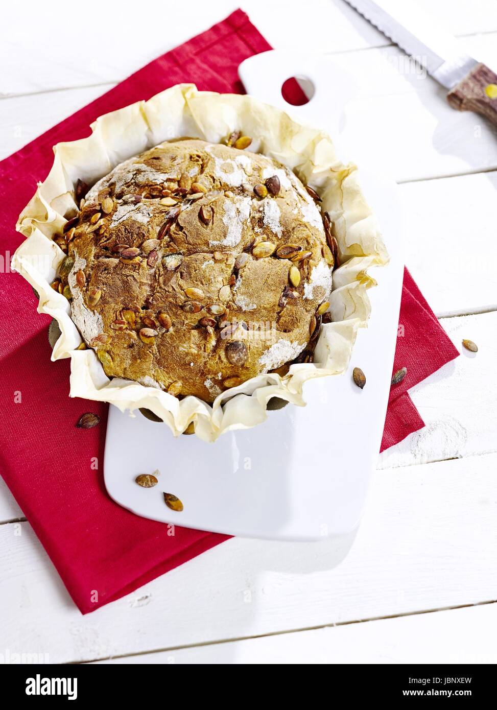 Apple pane con i semi di zucca Foto Stock