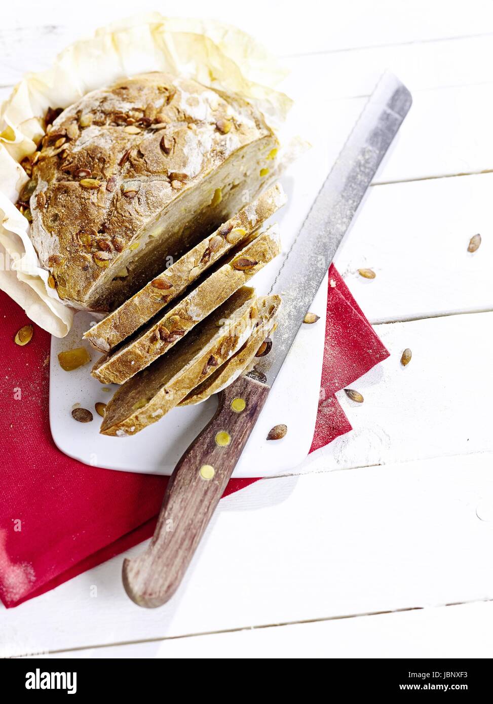 Apple pane con i semi di zucca Foto Stock