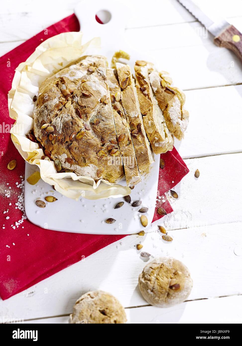 Apple pane con i semi di zucca Foto Stock