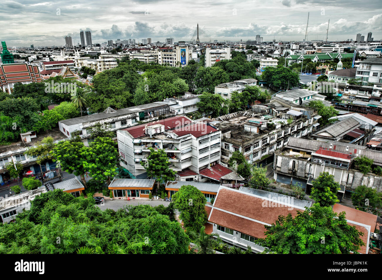 Bangkok City vista da sopra Foto Stock