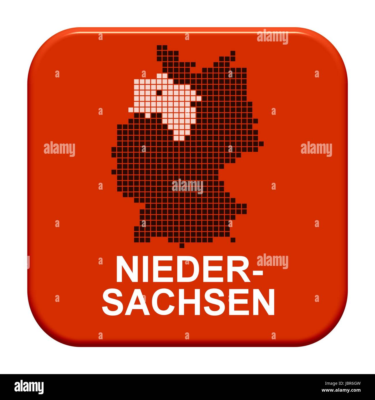 Pulsante serie stati federali: Land Bassa Sassonia Foto Stock