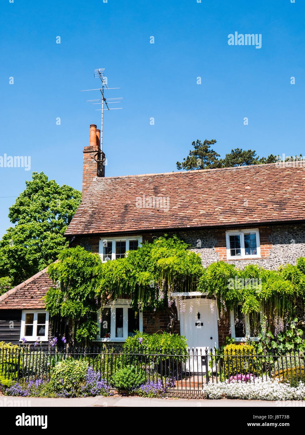 Bridge Cottage, Goring-on-Thames, Oxfordshire, Inghilterra Foto Stock