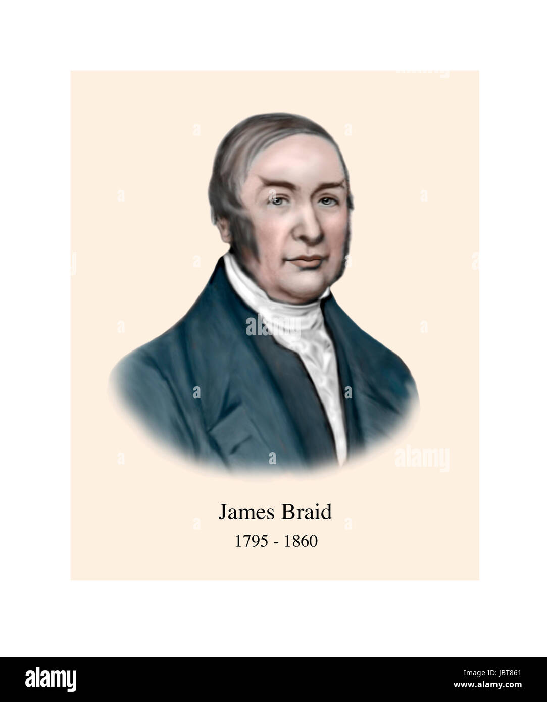 James Braid, 1795 - 1860, chirurgo scozzese Foto Stock