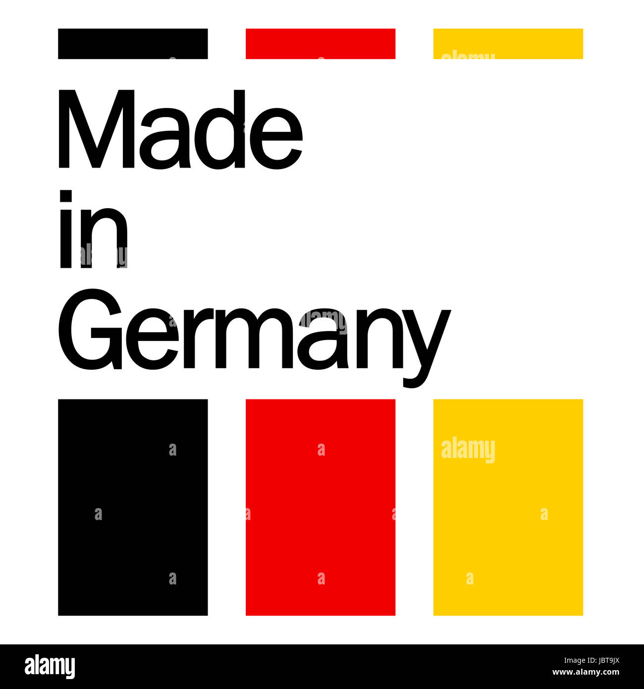Sigillo di qualità - MADE IN GERMANY Foto Stock