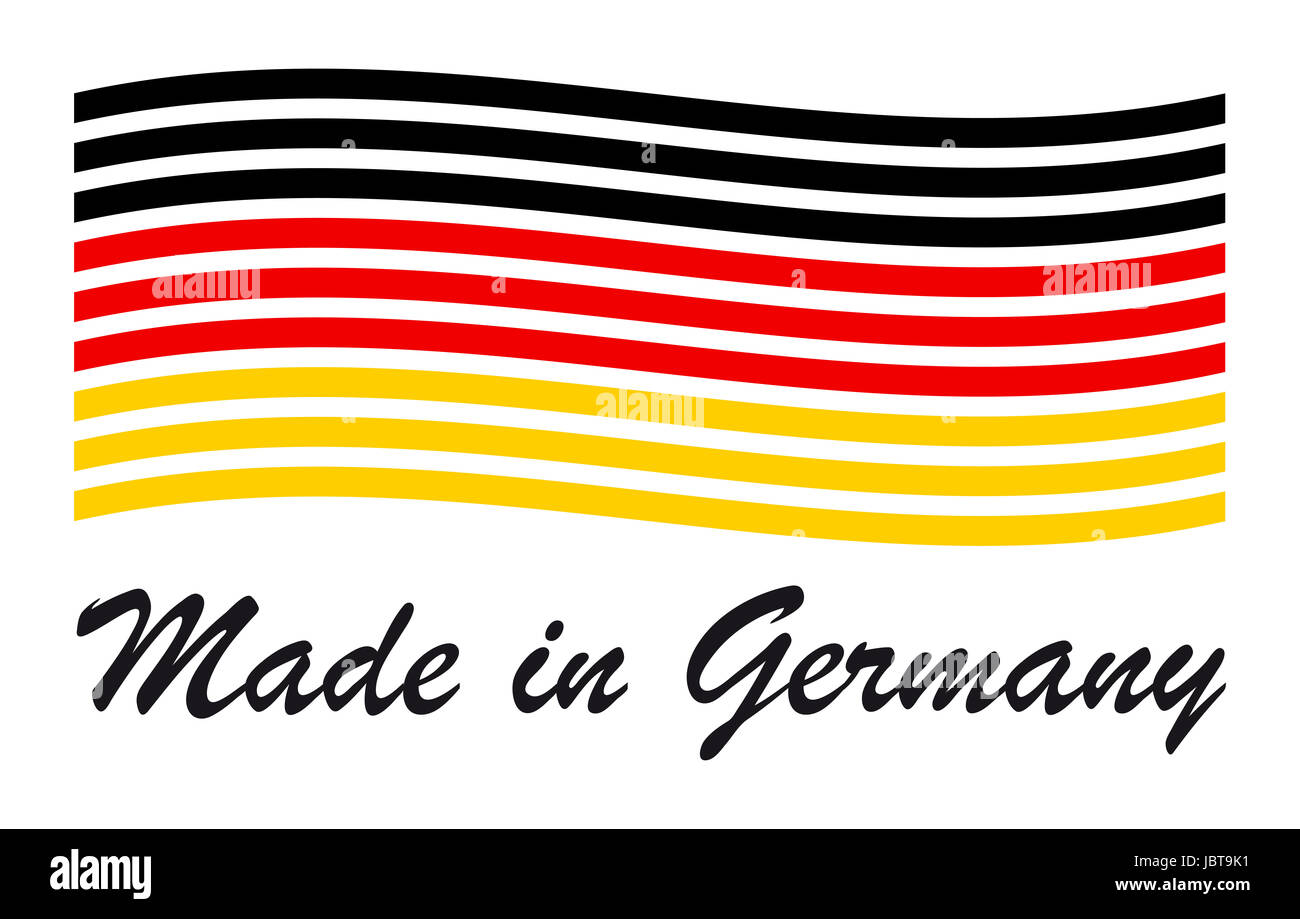 Sigillo di qualità - MADE IN GERMANY Foto Stock