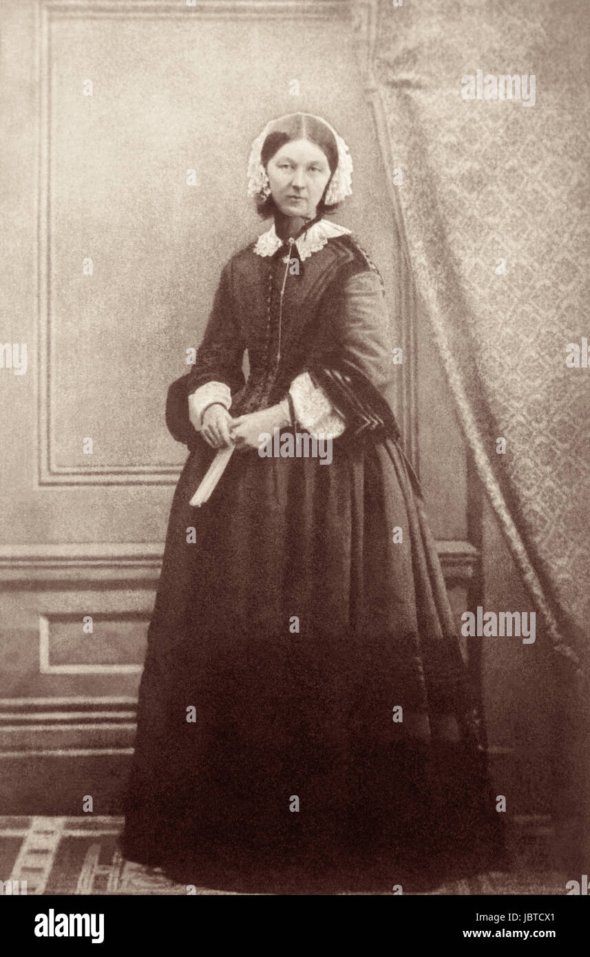 Florence Nightingale, c1858. Foto Stock