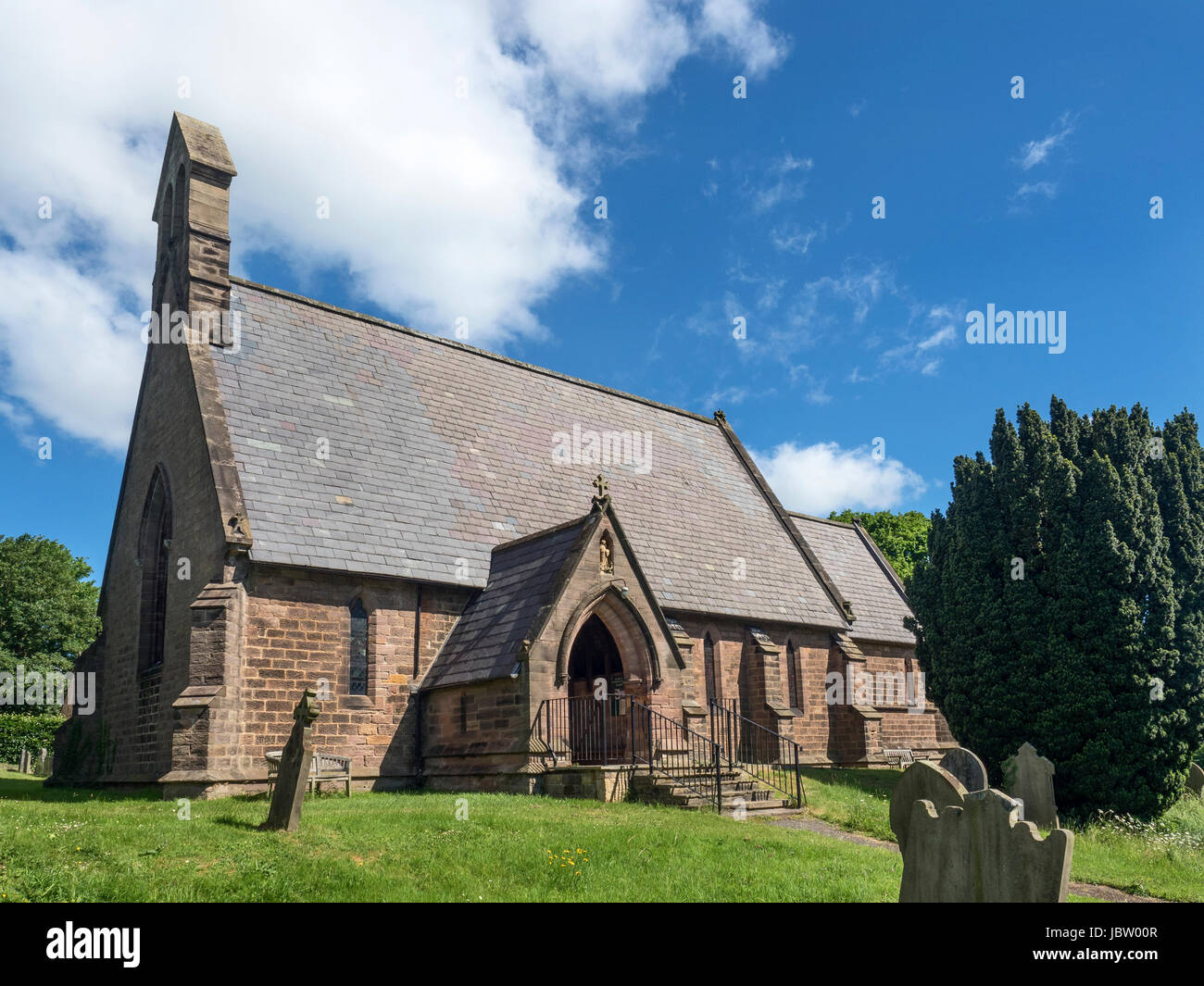San Michele Arcangelo Chiesa Parrocchiale a Markington North Yorkshire, Inghilterra Foto Stock
