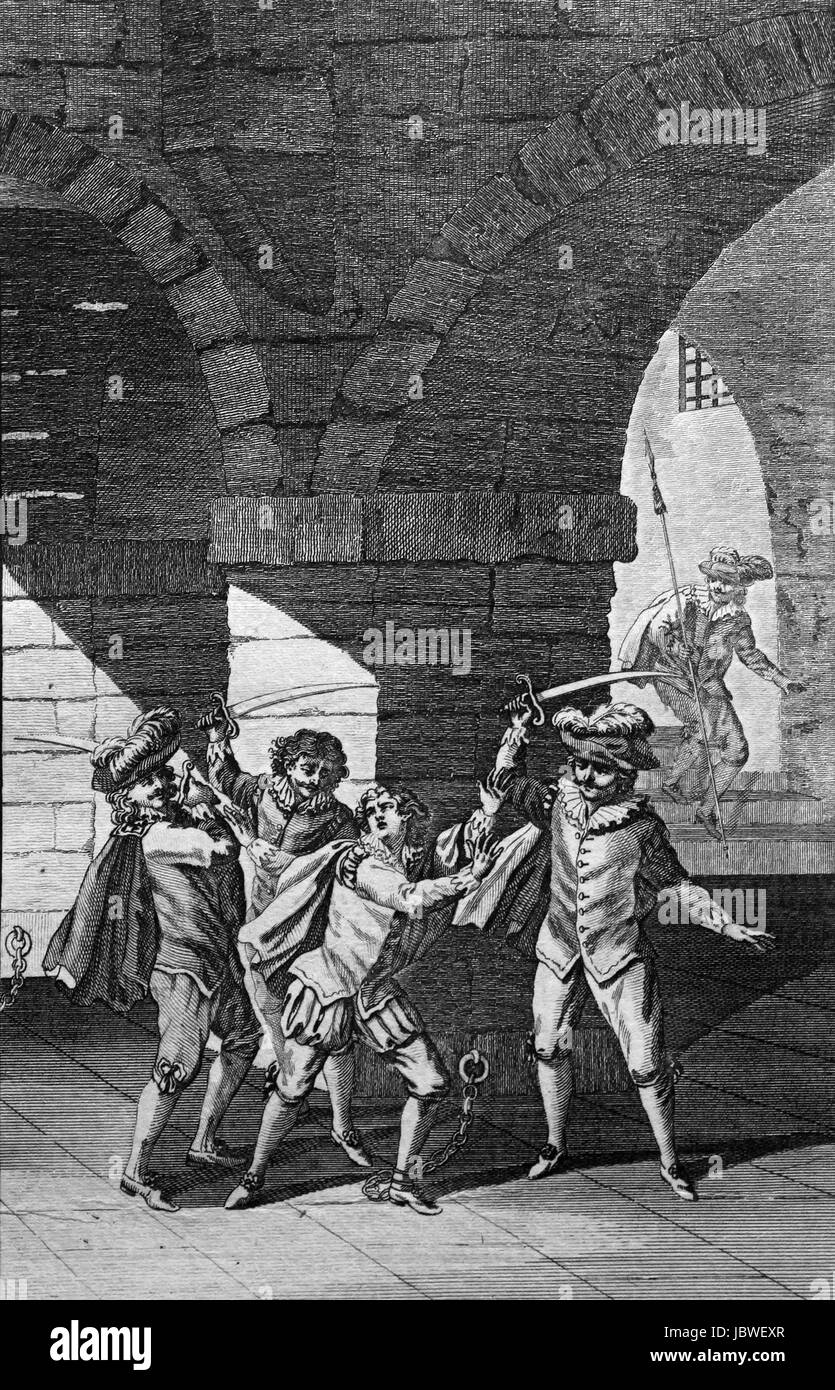 Hermenegild, principe dei Goti e un cristiano ortodosso scavata a pezzi per ordine di suo padre per rufusing per cambiare la sua religione. 13 Aprile 585. En Foto Stock