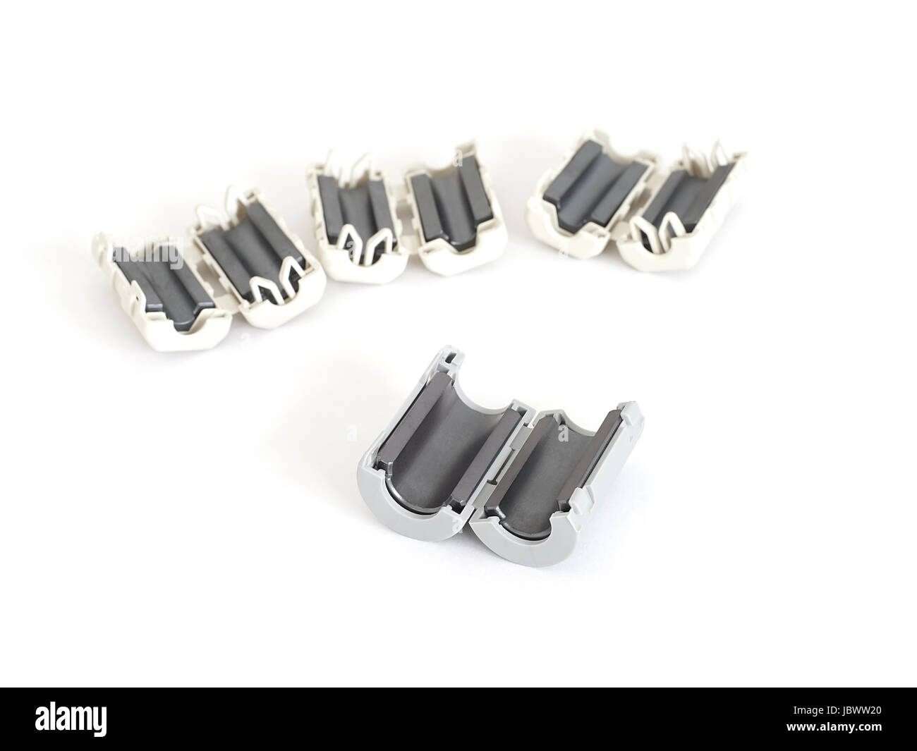 100 Perline Induttore Ferrite 100 Perline Di Ferrite Assiali 3.5x4.7x0