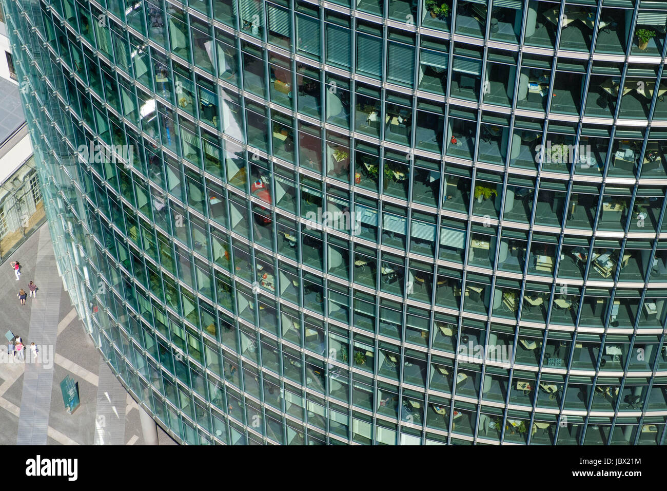 Edificio per uffici facciata , grattacielo moderno esterno Foto Stock