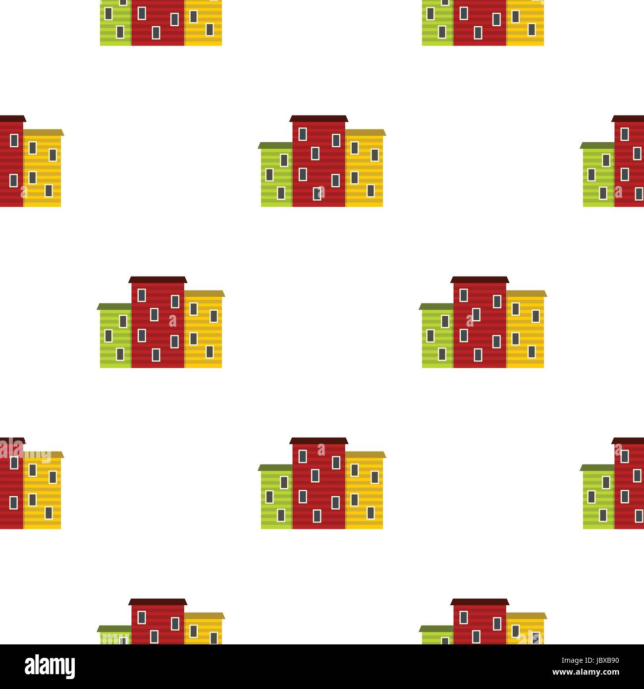 Multicolori case argentina pattern seamless Illustrazione Vettoriale