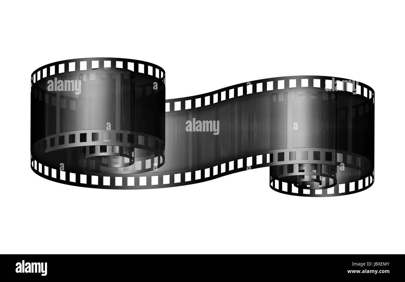 Illustrazione Digitale di un tratto della striscia di film. Foto Stock